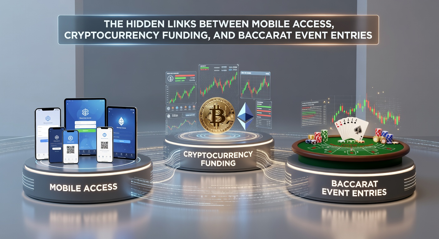 Baccarat tournament registration screen with crypto wallet integration on a tablet device