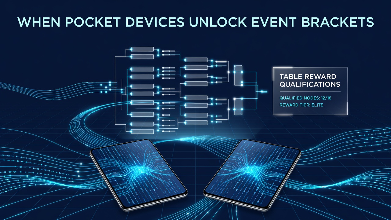Mobile device displaying baccarat tournament bracket interface with digital transfer routes highlighted